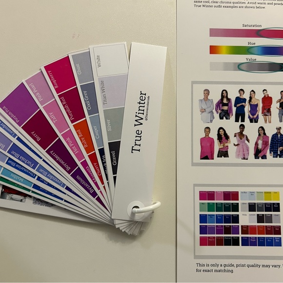 Color Swatch Fan Cool Winter / True Winter - Color Analysis - Picture 8 of 14